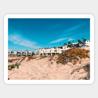 Modernist Apartments Overlooking Sand Dunes Sticker